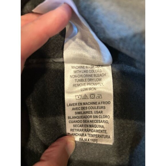 Legendary Whitetails Flannel Jacket Black/Grey Plaid Men’s Size Large Tall - Picture 7 of 8